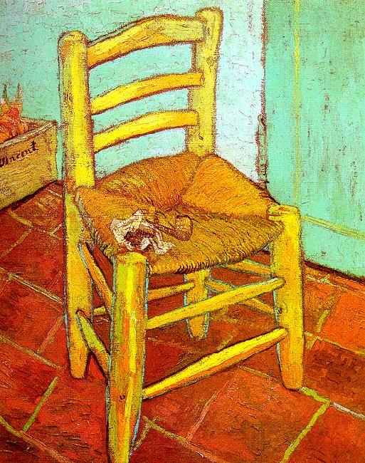 Vincent Van Gogh Artist's Chair with Pipe France oil painting art